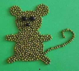 豆豆粘贴画图片大全集,创意无限，童趣盎然的艺术之旅