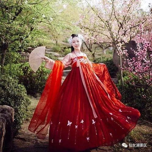 广袖流仙裙图片,古典与现代交融的时尚演绎