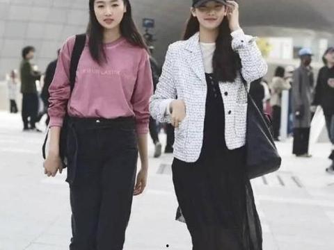 街拍韩国女生,韩国女生的潮流穿搭解析