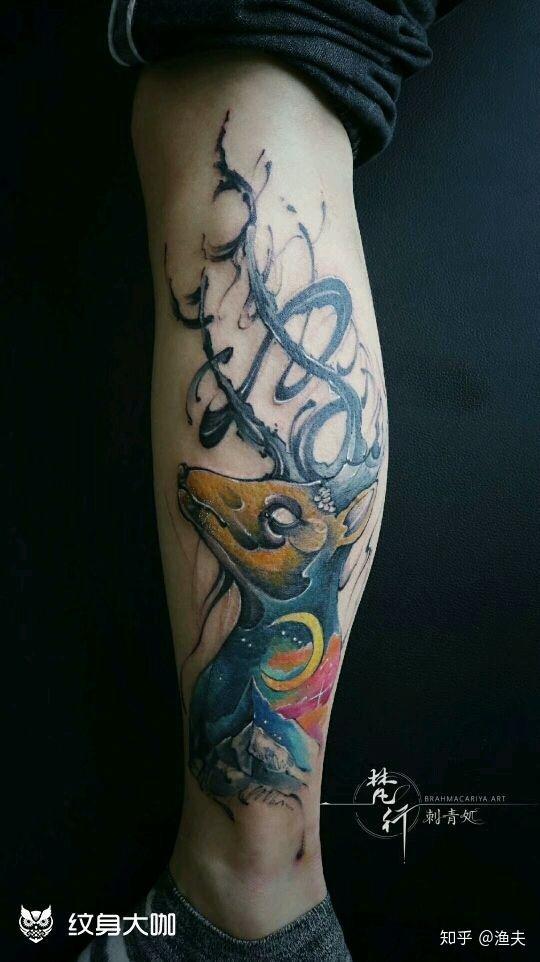 腿弯纹身图片大全,展现个性与美感的独特图案集锦