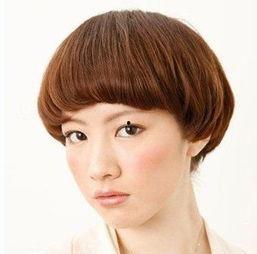 蘑菇头发型图片女,时尚潮流的清新代表